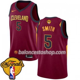 Camiseta Hombre NBA Cleveland Cavaliers J.R. Smith 5 2018 NBA Finals Nike Rojo Swingman